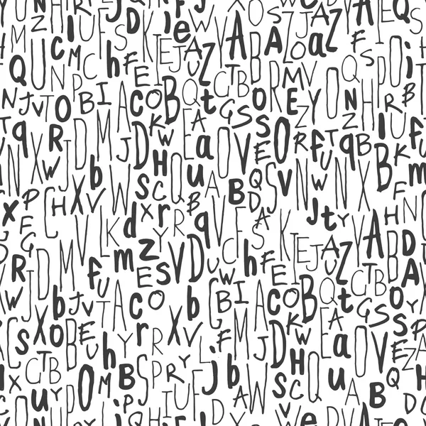 Alphabet motif sans couture — Image vectorielle