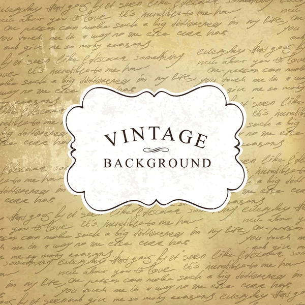 Altes Papier Vintage Hintergrund. — Stockvektor