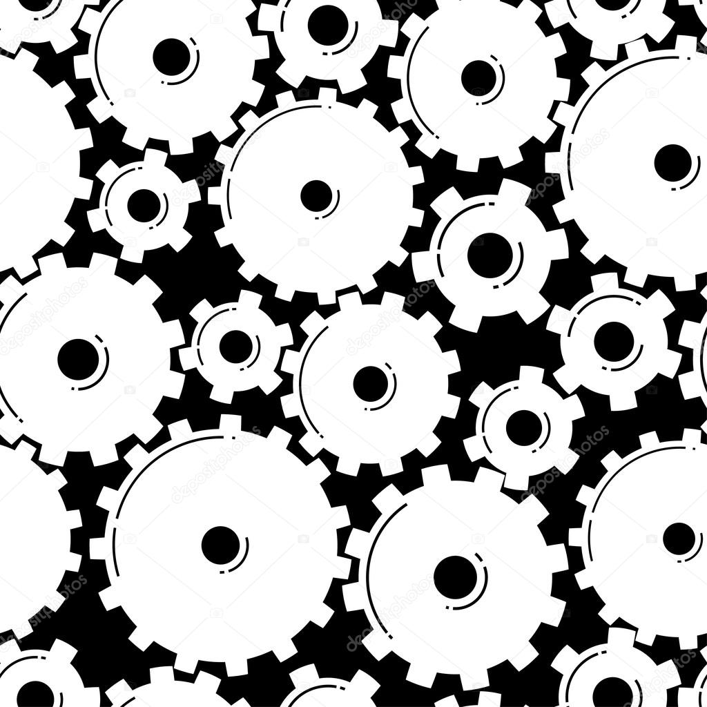 seamless pattern with gears