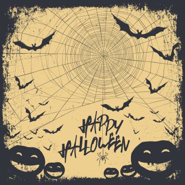 Yarasalar ile Halloween temalı arka plan