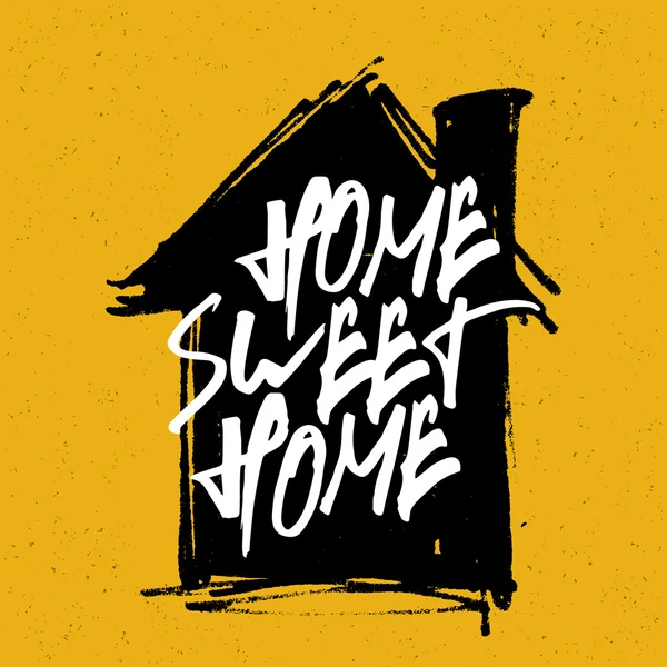 "Home sweet home "affiche . — Image vectorielle