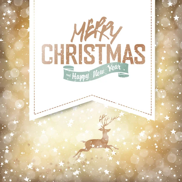 Merry Christmas Vintage Background. — Stock Vector