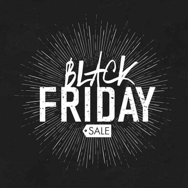 Black Friday Calligraphic Typography — Stock Vector