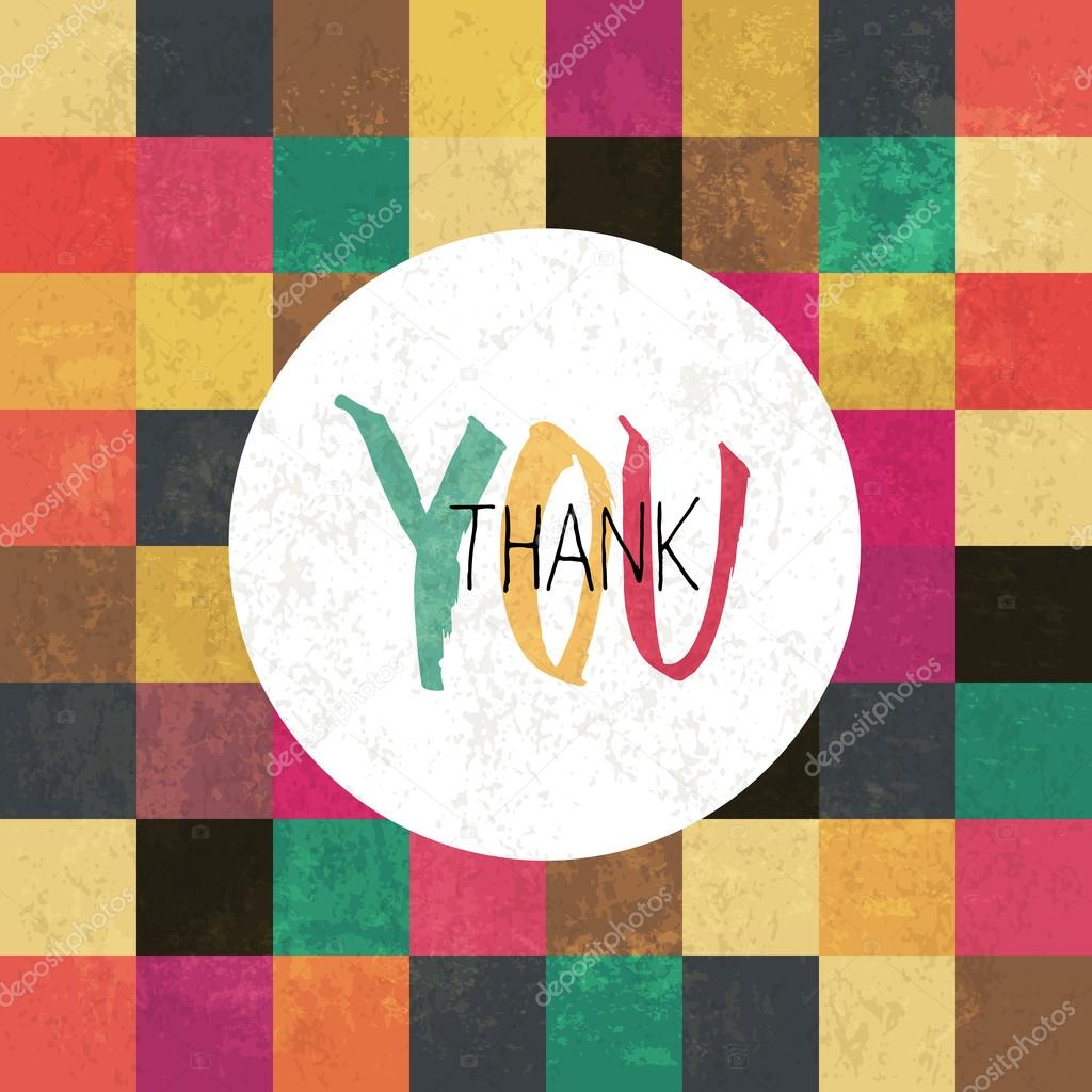Thank you! On colorful pattern.