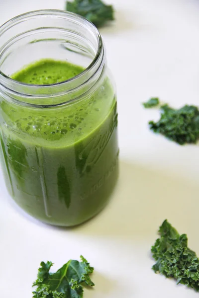 Kale Juice in jar — Stock Photo, Image