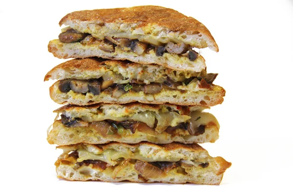 Mushroom Panini Sandwich — Stock Photo, Image