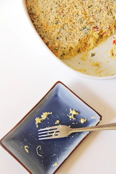 Cheesy spaghetti squash — Stock Photo, Image