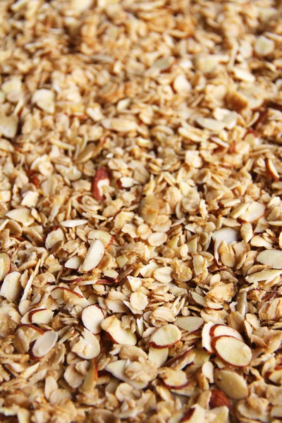 Zelfgemaakte amandel muesli — Stockfoto