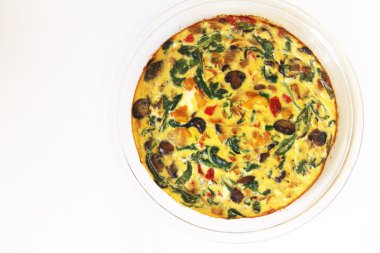 Kavrulmuş sebze frittata