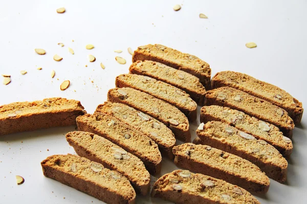 Mandulás Biscotti sütik — Stock Fotó