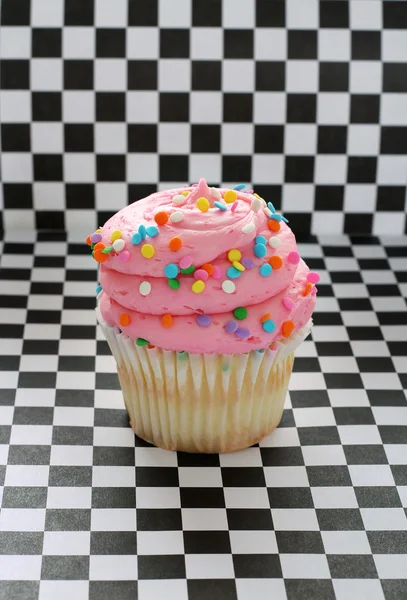 Doce Cupcake rosa — Fotografia de Stock