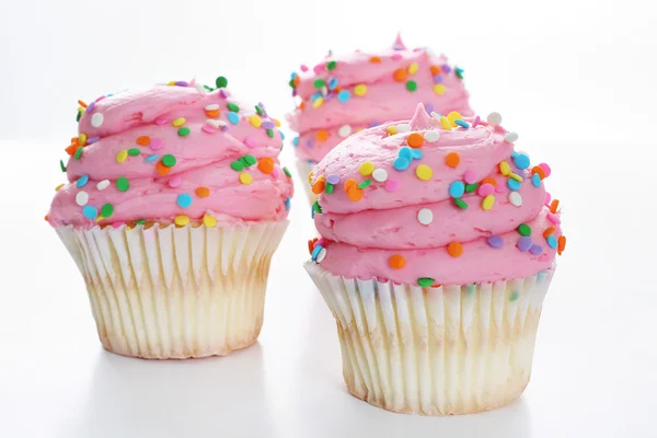 Gourmet pink cupcakes — Stock Photo, Image