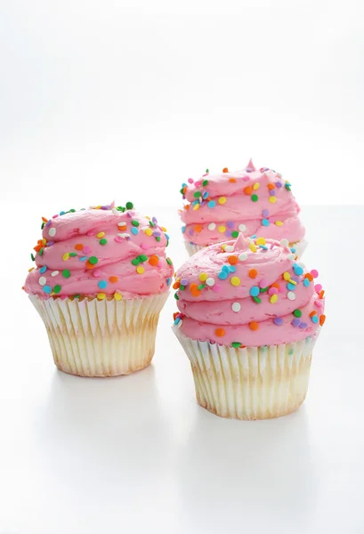 Gourmet pink cupcakes — Stock Photo, Image