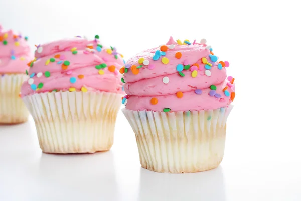 Deliciosos cupcakes de vainilla — Foto de Stock
