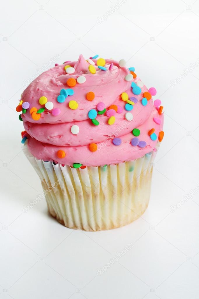 Gourmet pink cupcake