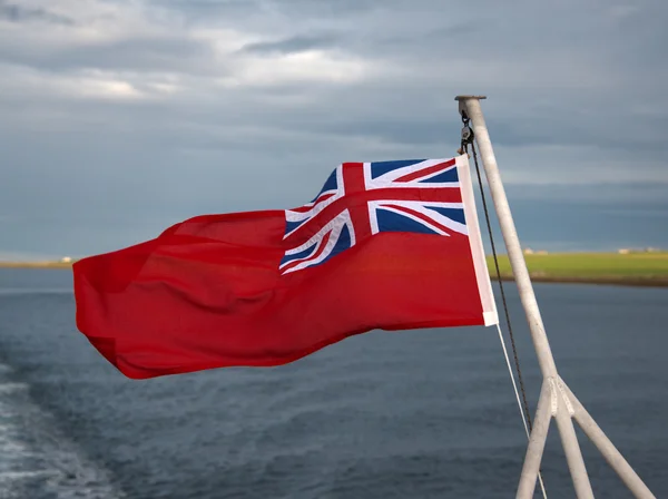 Red Ensign on Ship — Stock Photo, Image