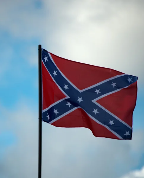 Confederate Flag Flying — Stock Photo, Image