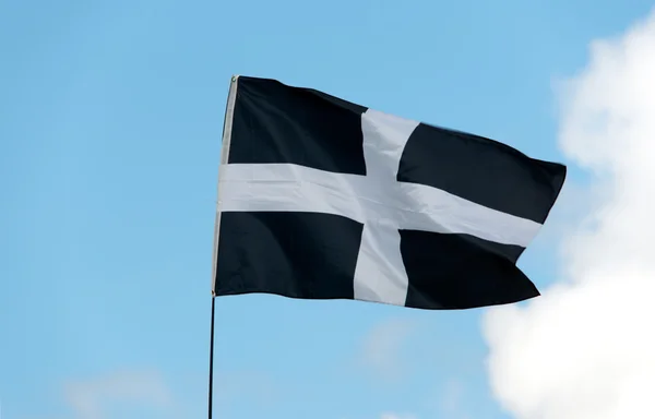 Cornish bayrak uçan — Stok fotoğraf