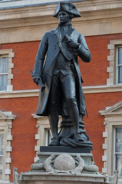 Captain james cook άγαλμα — Φωτογραφία Αρχείου