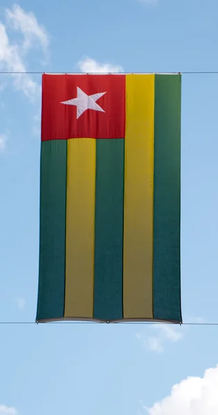 Σημαία του Τόγκο κάθετη — Φωτογραφία Αρχείου