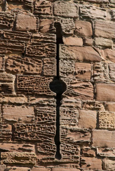 Arrow Slit Czech Castle — Stock fotografie