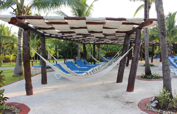 Hammock on a Mexico resort — Stock Photo, Image