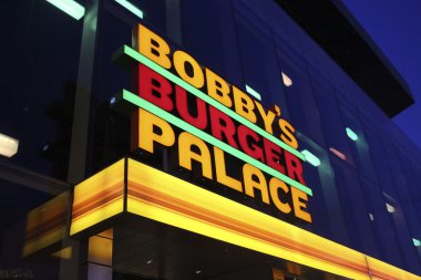 Las Vegas Bobby'nin Burger Sarayı gece