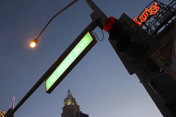 Segnaletica di Las Vegas Boulevard — Foto Stock