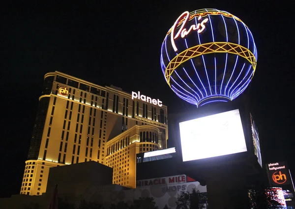 Las Vegas Planet Hollywood per nacht — Stockfoto