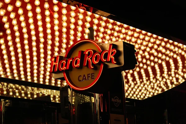 Las Vegas Hard Rock Cafe Sign Stok Gambar Bebas Royalti
