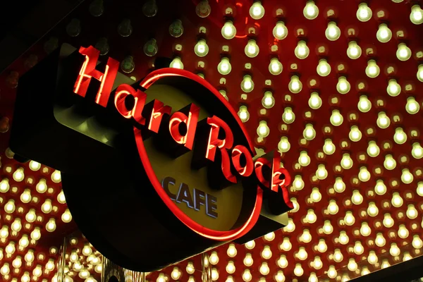 Las Vegas Hard Rock Cafe znak Obraz Stockowy