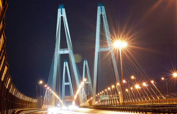 Great bridge in St. Petersburg — Stock Photo, Image