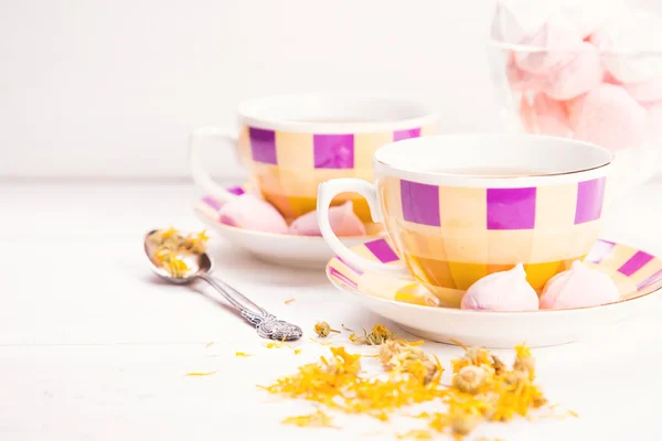 Té con merengue —  Fotos de Stock