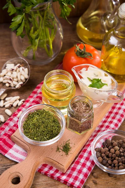 Lebensmittelzutaten im Studio — Stockfoto