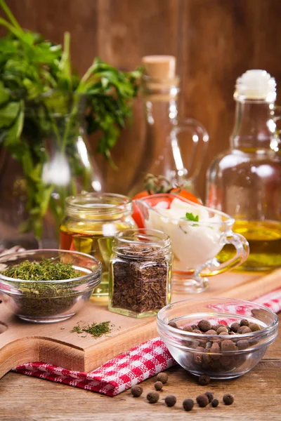 Lebensmittelzutaten im Studio — Stockfoto