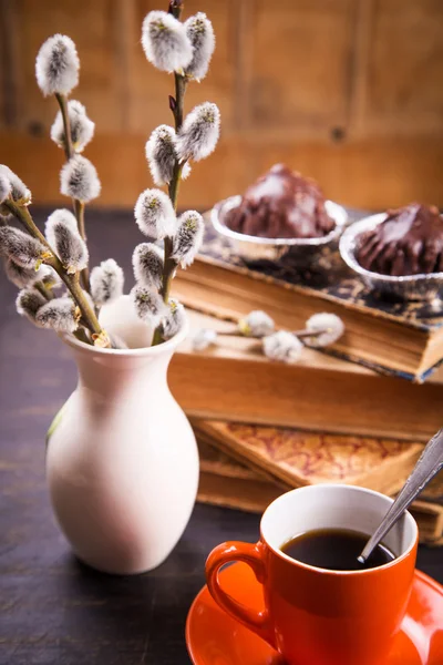 Coffee with desert — Stock Photo, Image
