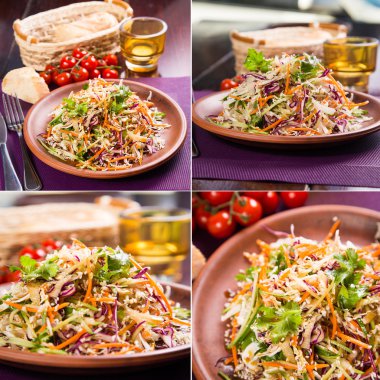 taze vejetaryen salata