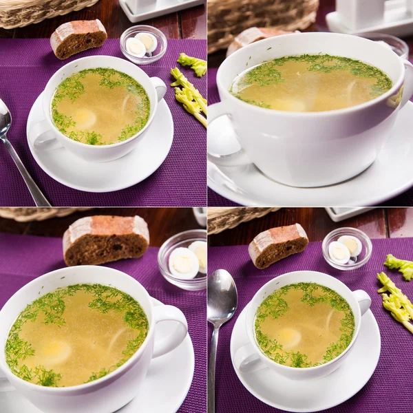 Hot fresh soup — Stock Photo, Image