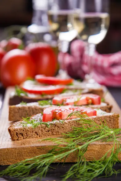 Sandwich aux tomates — Photo