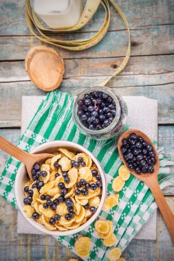bilberry ile Cornflake