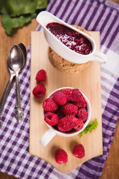 Fräsch mogen hallon — Stockfoto