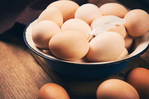 Zdravá čerstvá vejce — Stock fotografie