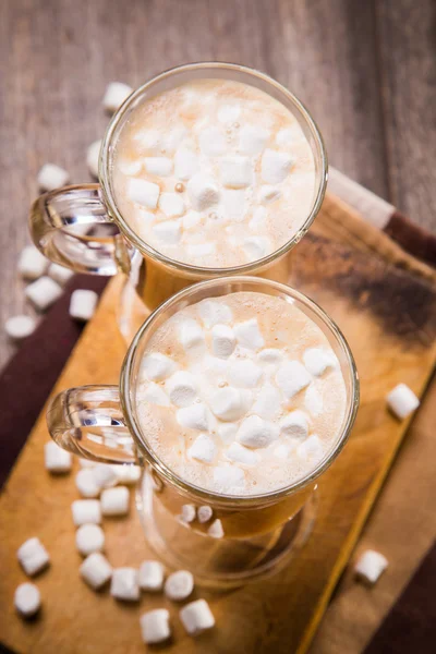 Koffie met marshmallow — Stockfoto