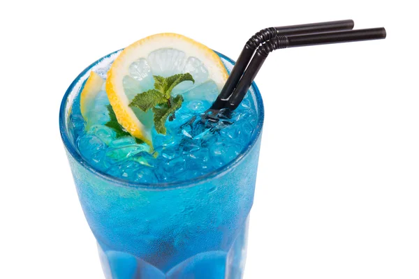 Cóctel alcohólico azul — Foto de Stock