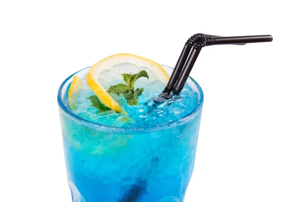 Cóctel alcohólico azul — Foto de Stock