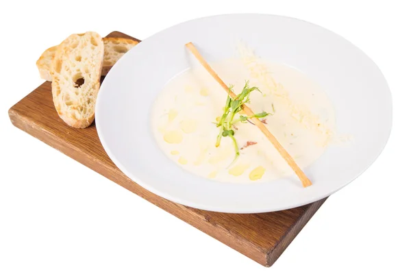 White puree soup — Stock Photo, Image