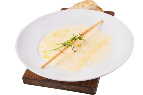 White puree soup — Stock Photo, Image