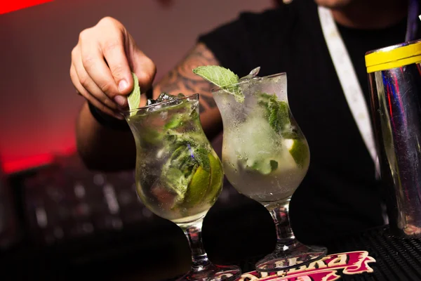 Alcohol groene cocktails — Stockfoto