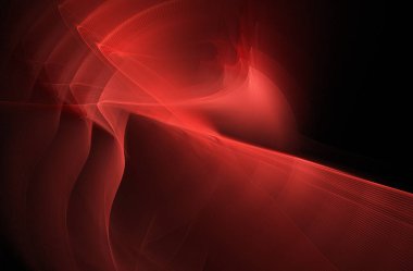 fraktal renkli soyut yuvarlak eğriler ve siyah arkaplan üzerindeki çizgiler