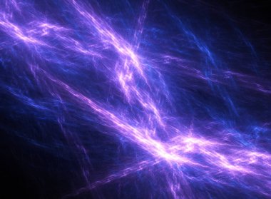 fraktal renkli soyut yuvarlak eğriler ve siyah arkaplan üzerindeki çizgiler